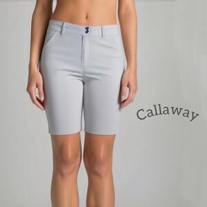 Callaway Gray Bermuda Shorts Tailored Performance